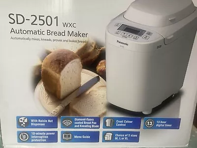 Panasonic Auto Breadmaker SD-2501 With Nuts And Seeds Dispenser • £70