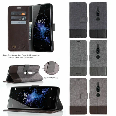 $7.69 • Buy Canvas Stand Flip Wallet Case Cover For OPPO A72 A53 A83 Reno 4 A15 Find X2 Pro