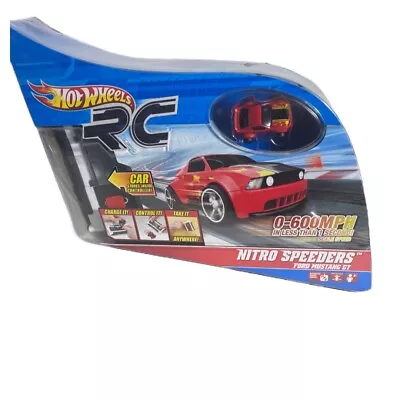 Hot Wheels Red Ford Mustang GT RC Nitro Speeders Remote Charger NEW RARE Sealed • $89.99