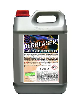 £9.99 • Buy DEGREASER! 1 Litre / 5 L Strong Orange Citrus Cleaner APC Degreaser CONCENTRATE
