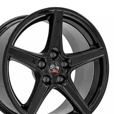 18x9 Rim Fits Ford Mustang Saleen Style Black Wheel W1X • $190.75