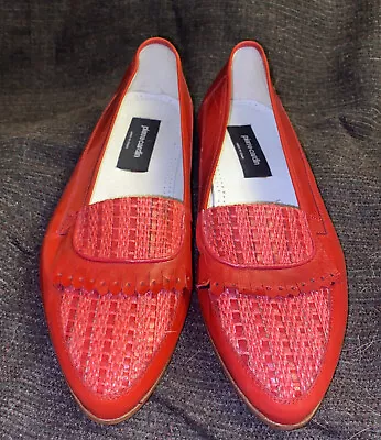 Pierre Cardin Vintage Mens Red Loafers Size 10 • $98.04