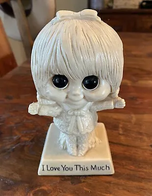 Vintage W. E. R. Berries Co's Figurine 1970s I LOVE YOU THIS MUCH   Made In USA • $9.99