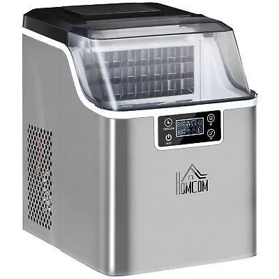 HOMCOM Ice Maker Machine Counter Top Ice Cube Maker For Home 20kg In 24 Hrs • £169.99