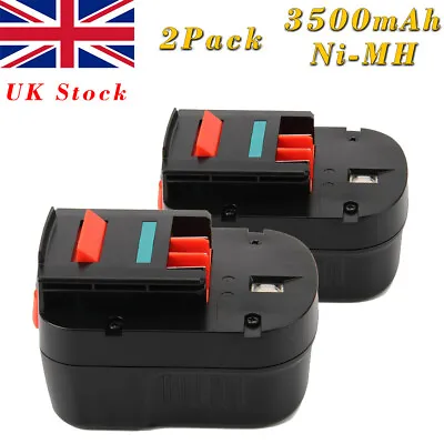 £24.90 • Buy 2x 3.5AH 12V Ni-MH Battery For Black & Decker HPB12 A12 A1712 A12E A12EX  FSB12 