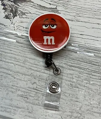 M And M Candy ID Badge Reel Holder Retractable Nurse Caregiver • $10