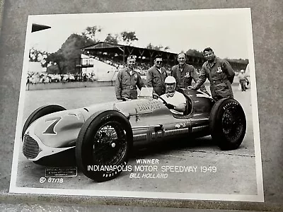 Indy 500 Winner Bill Holland 8X10 Original Photo Indianapolis Speedway 1949 • $27.50