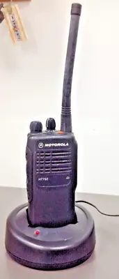 Motorola HT750 VHF Radio 16 CH 5W Antenna Charger Programmed Free • $150