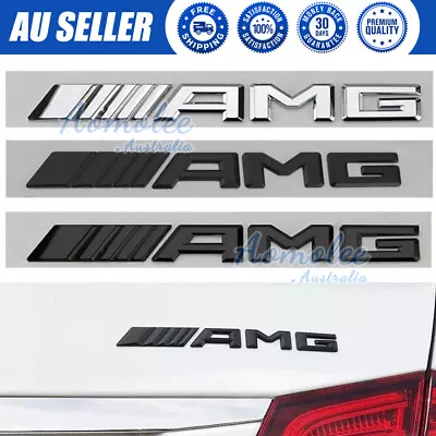 AMG LOGO Badge Emblem Sticker For Mercedes Benz A C E CLA GLA GLC GLA • $10.85