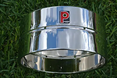 VINTAGE PREMIER 14X6.5  SNARE DRUM SHELL In CHROME For YOUR DRUM SET! LOT #E975 • $112.46