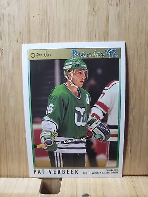 PAT VERBEEK🏆O-PEE-CHEE Premier '92 #5 NHLPA Card🏆 FREE POST • $4