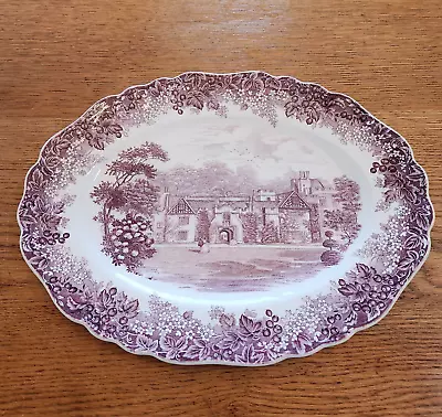 Meakin Mulberry Purple 16  Oval Platter Romantic England Series • $105