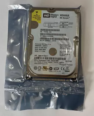 New Factory Sealed Wd800ue-22hct0  Scorpio  80gb Ide Hard Disk  Drive  2.5   Hdd • $45