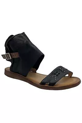 Miz Mooz Leather Sandals Forge Black • $47.99