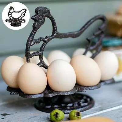 Iron Egg Holder Egg Storage Rack Egg Stand Kitchen Desktop Easter Party Home • £22.20