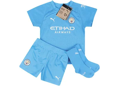 Manchester City  Football Kit Home Shirt Shorts & Socks Baby Kit All Sizes • £23.99