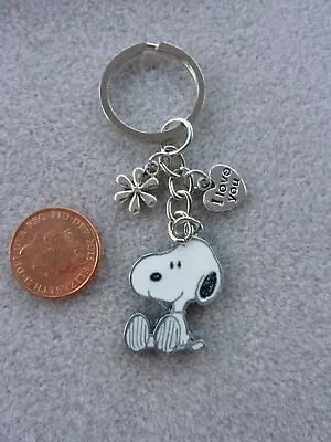 £5.99 • Buy Cute Snoopy I Love You Keyring Keychain Enamel Bag Charm Birthday Gift # 322