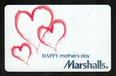 MARSHALLS Happy Mother's Day Hearts ( 2010 ) Gift Card ( $0 ) • $2.50