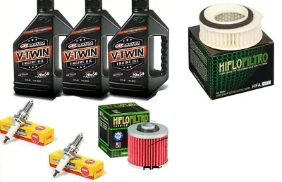 Oil Change Kit Yamaha V Star 650 Tune Up 20W50 Oil Plugs Oil AND Air Filter • $56.96