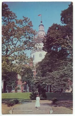 Annapolis MD State House 1950s Postcard Maryland • $1.69