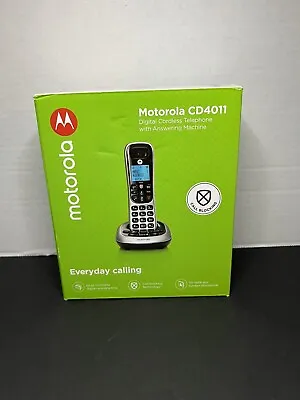 Motorola CD4011 Digital Cordless Telephone With Answering Machine - 1 Handset • $31.49