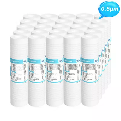 1-25 Pack 0.5 Micron 10 X2.5  Grooved Sediment Water Filter For Reverse Osmosis • $59.99