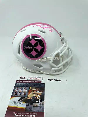 MICHAEL MIKE VICK Pittsburgh Steelers SIGNED CUSTOM Mini HELMET W/ JSA COA BCA • $97.49