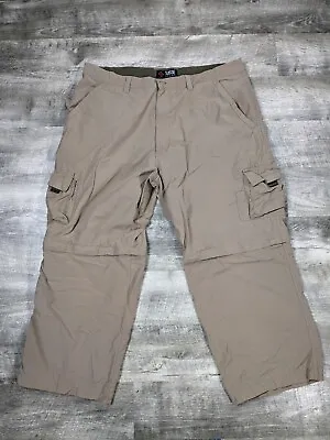 Suisse Sport Pants Mens XL Beige Cargo Convertible Travel Hiking Camping  • $9.98