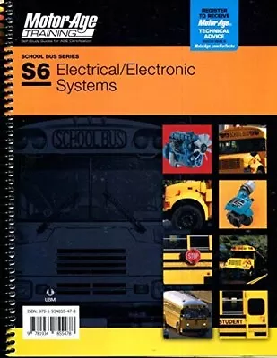 MotorAge ASE S6 Test Prep Manuals: School Bus Electrical/Electronic Systems-5478 • $34.95