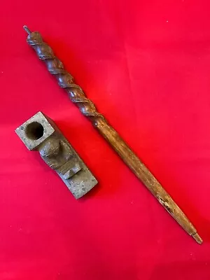 Rare North West Indian Reservation Era Platform Human Effigy Great Pipe  • $800