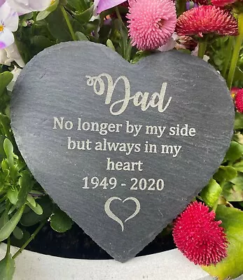 Personalised Memorial Plaque - Engraved Grave Stone Slate Marker Headstone Gift • £9.99