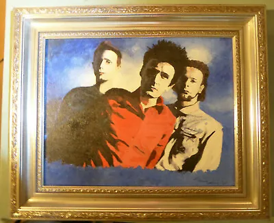 BLINK 182 Or MUSE 1 OF A KIND ORIGINAL HAND PAINTED CANVAS 11X14' ARTIST SIGNED  • $125