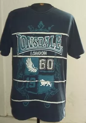 Mens Lonsdale London 1960 100% Cotton T Shirt Size Large Nice Condition • £8.99