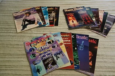 Lot Of 17 Vintage Sheet Music Magazine 1997through 1999 Standard Piano Edition • $10