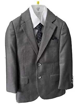 £10.60 • Buy Dove Grey Boys Formal Suit Age 4-5 Years. Paisley Of London Collection At Roco.