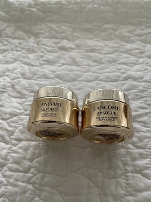 £35 • Buy Lanccom Absoluue Rich Cream 15ml + Soft Cream 15ml Brand New Luxury Skincare
