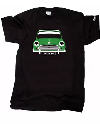 CUSTOM HTees T-shirt - AUSTIN MINI MK1 (Cooper Etc) Pick Car Colour & Plate • $27.78