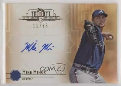 2014 Topps Tribute Auto Sepia /35 Mike Minor #TA-MMI Auto • $6