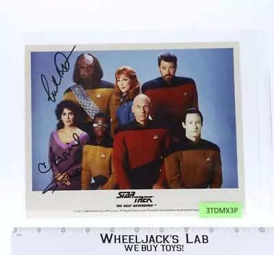 Cast Of Star Trek Next Generation AUTOGRAPHED Dorn / Sirtis 8x10 Picture • $31.59