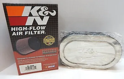 K&N Filters 59-2840R Oval Marine Flame Arrestor Air Filter Dual Inlet Flange • $59.95
