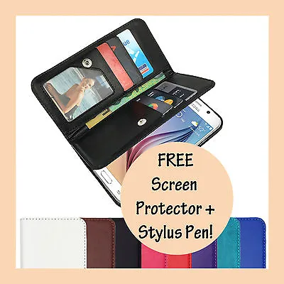 PU Leather Magnetic Leather Flip Case Cover For Samsung Galaxy J1 2016 J16 Mini • $9.45
