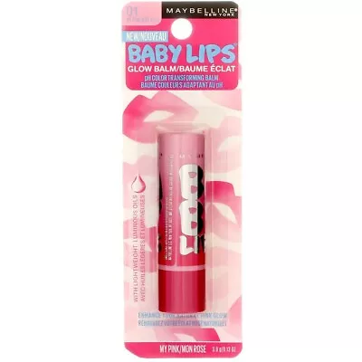 Maybelline Baby Lips Glow Lip Balm 01 MY PINK • $5.99