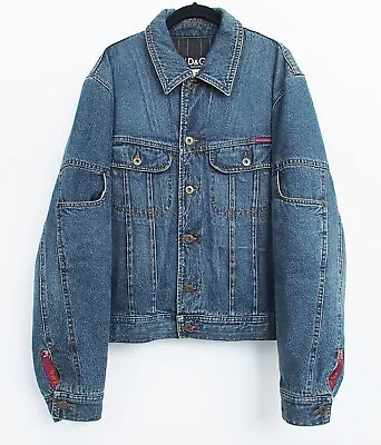 Dolce&Gabbana D&G Vintage Men Denim Jacket Blue Size L • $395