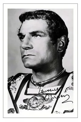 LAURENCE OLIVIER Signed Autograph PHOTO Fan Signature Gift Print SPARTACUS • £3.79