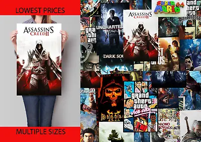 Fully Laminated Video Computer Games Posters Prints Wall Art  A1 A2 A5 • £1.75