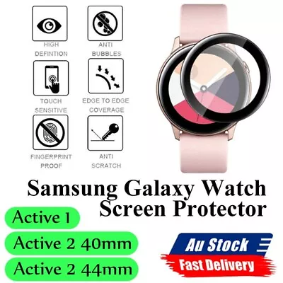 Full Coverage Soft Fiber Screen Protector For Samsung Galaxy Watch Active 2 • $3.69