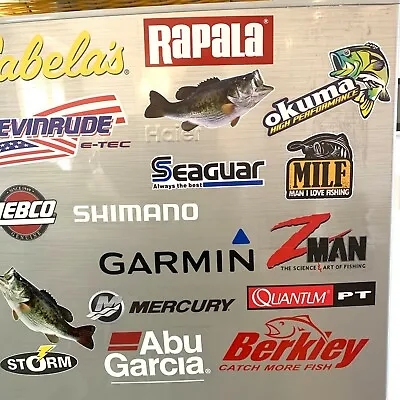 $19.99 • Buy Fishing Decals Wholesale  Lot Of (17) Stickers,best Selling Stickers