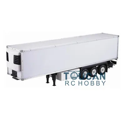 TOUCANRC 1/14 Scale Tamiye RC Truck Reefer Semi-trailer Container Car Model • £350.90