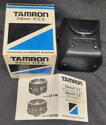 $9 • Buy Tamron Vintage Japan Camera Strap Leather Case Box & Instructions! No Lens!