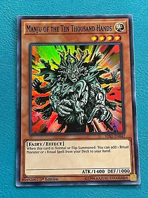 YUGIOH Manju Of The Ten Thousand Hands HISU-EN047 Super Rare  NM • $1.50